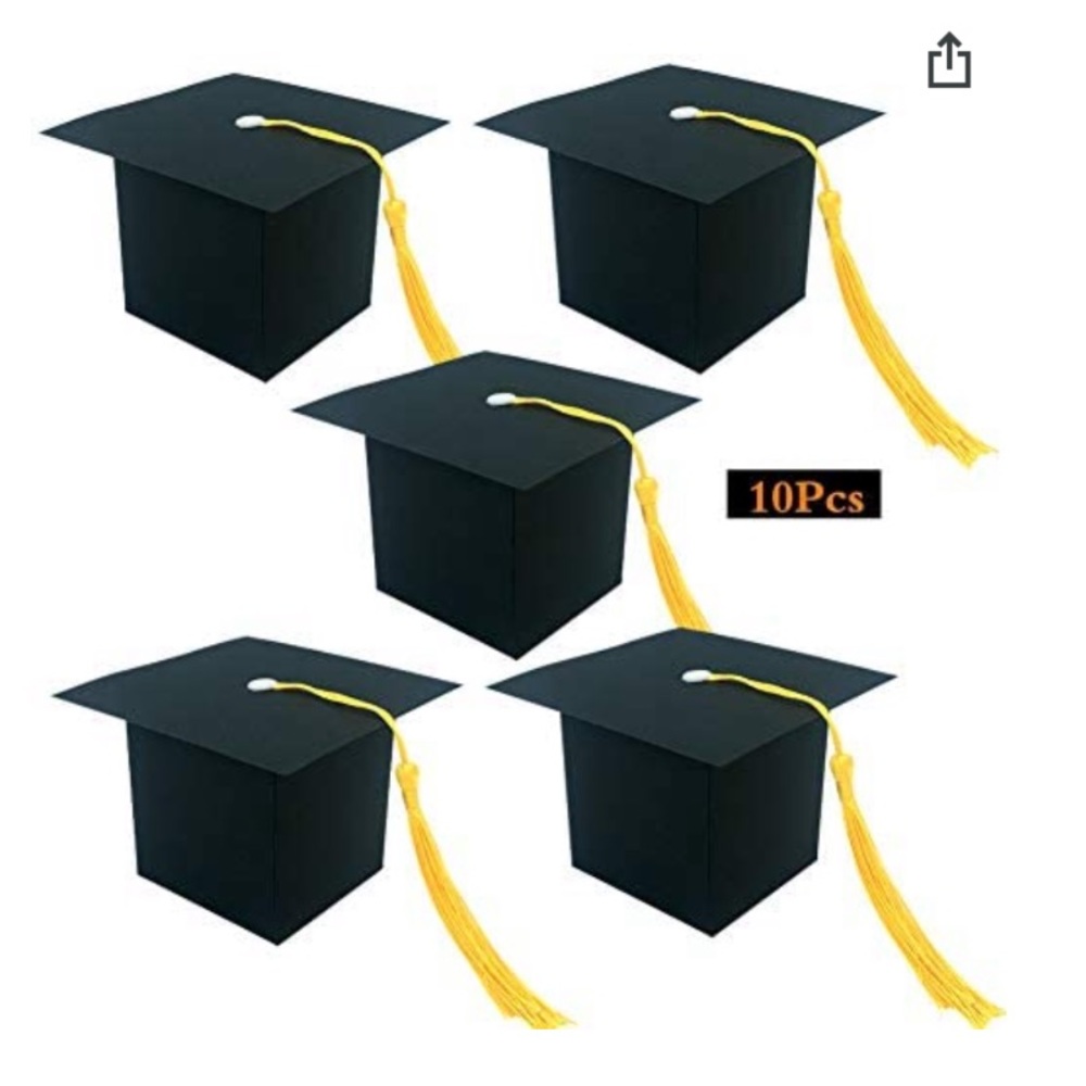 Graduation Cap Party Favor Boxes